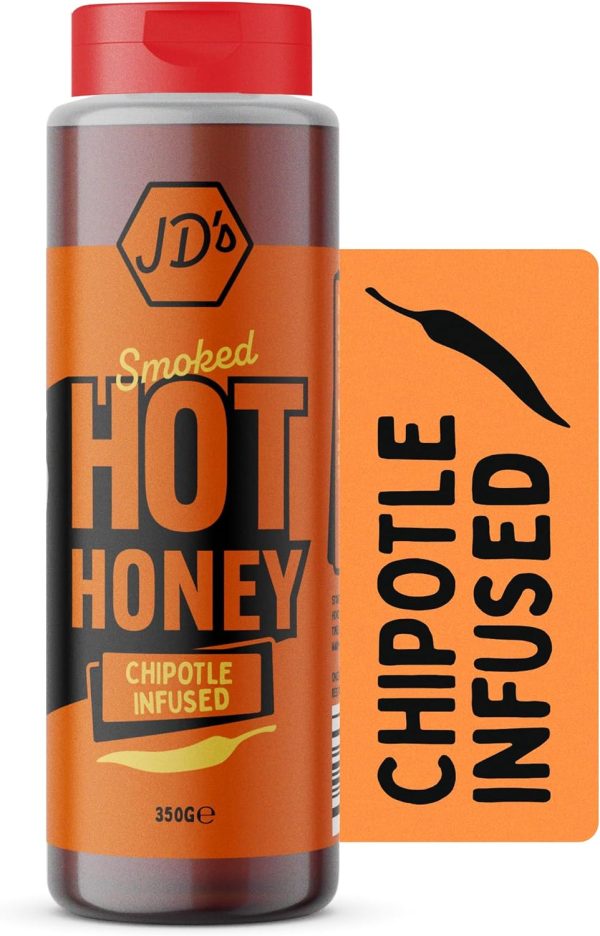 JD's Hot Chipotle Honey - 250g bottle